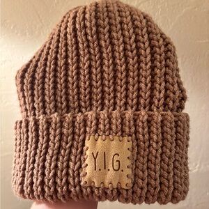 Crochet Tan Beanie